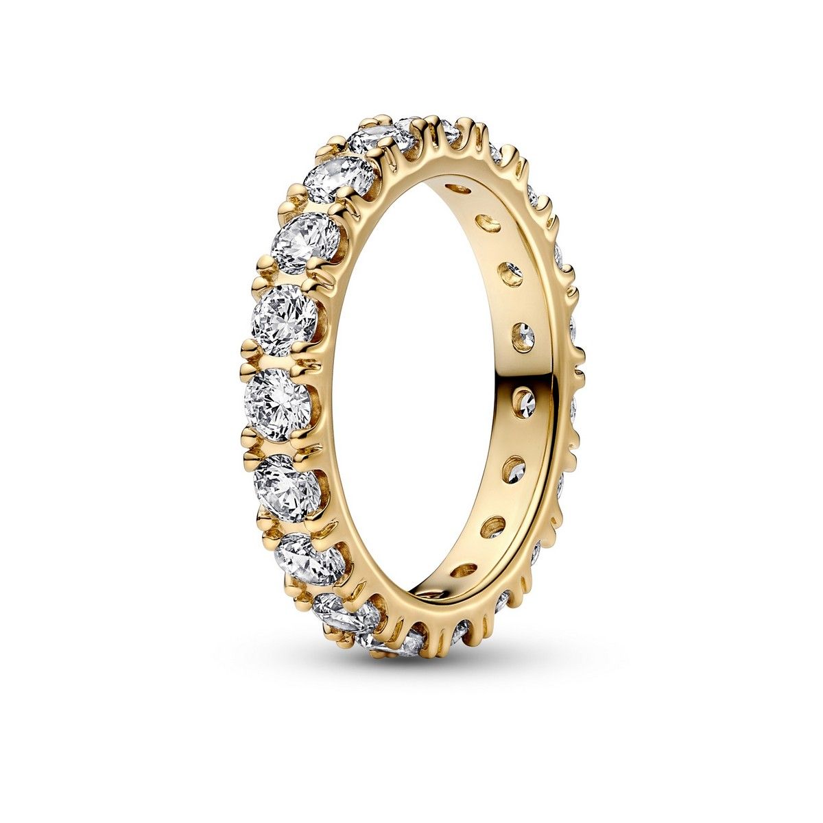 Pandora Sprankelende Rij Eternity Ring goudverguld - 160050C01