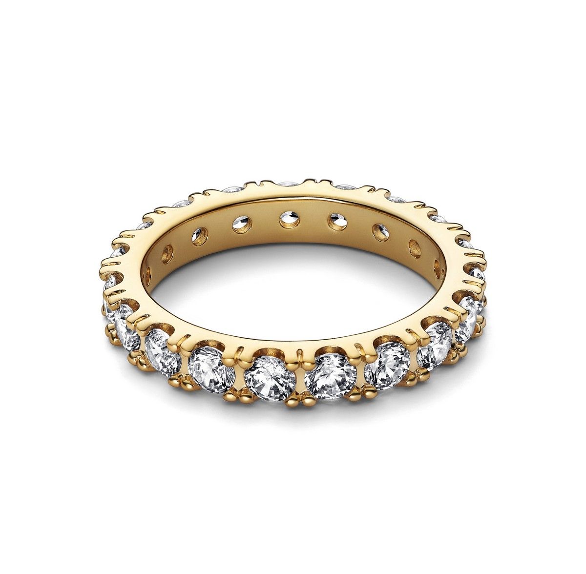 Pandora Sprankelende Rij Eternity Ring goudverguld - 160050C01