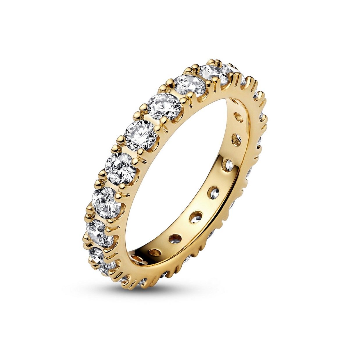 Pandora Sprankelende Rij Eternity Ring goudverguld - 160050C01
