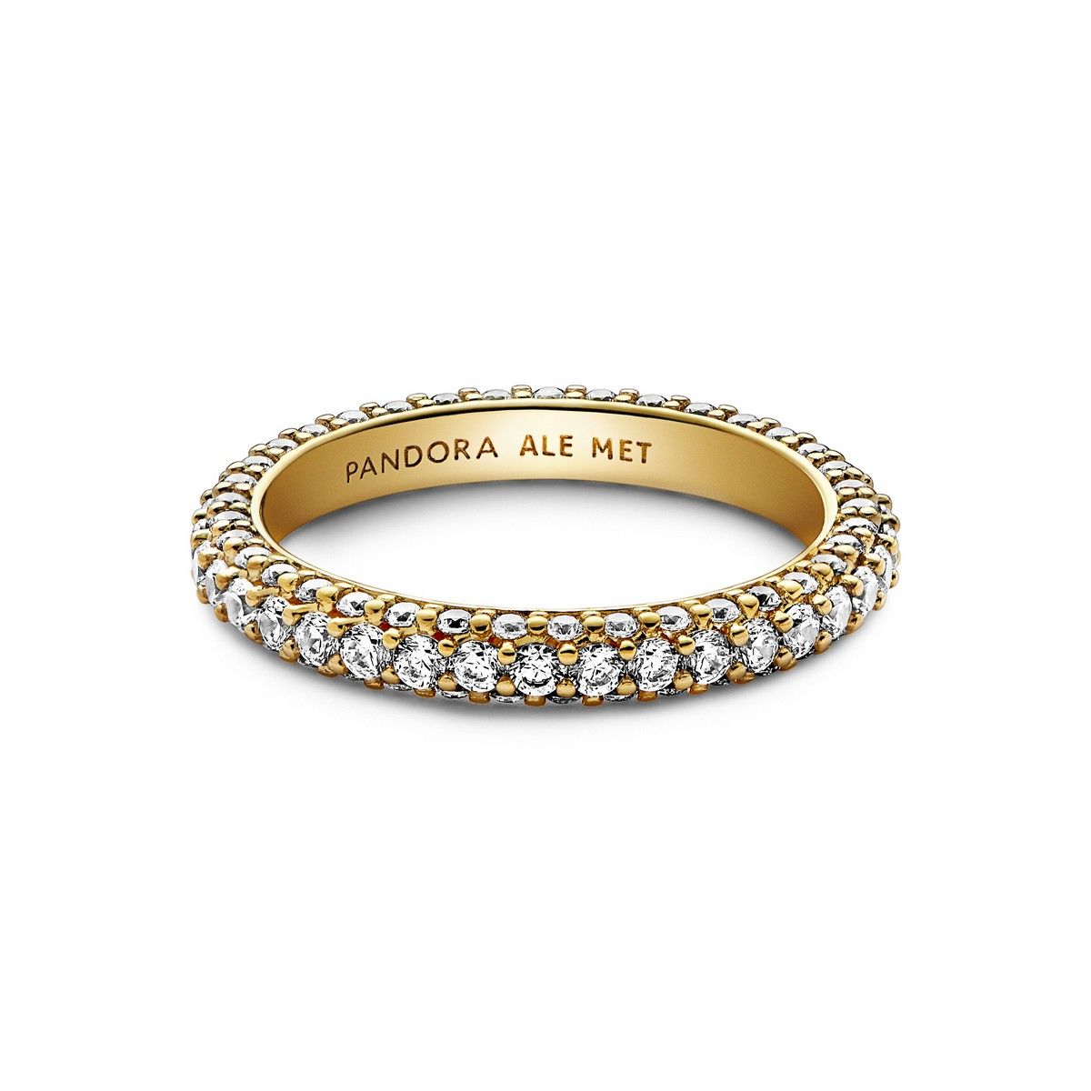 Pandora Timeless enkele rij pavé ring goudverguld - 162627C01