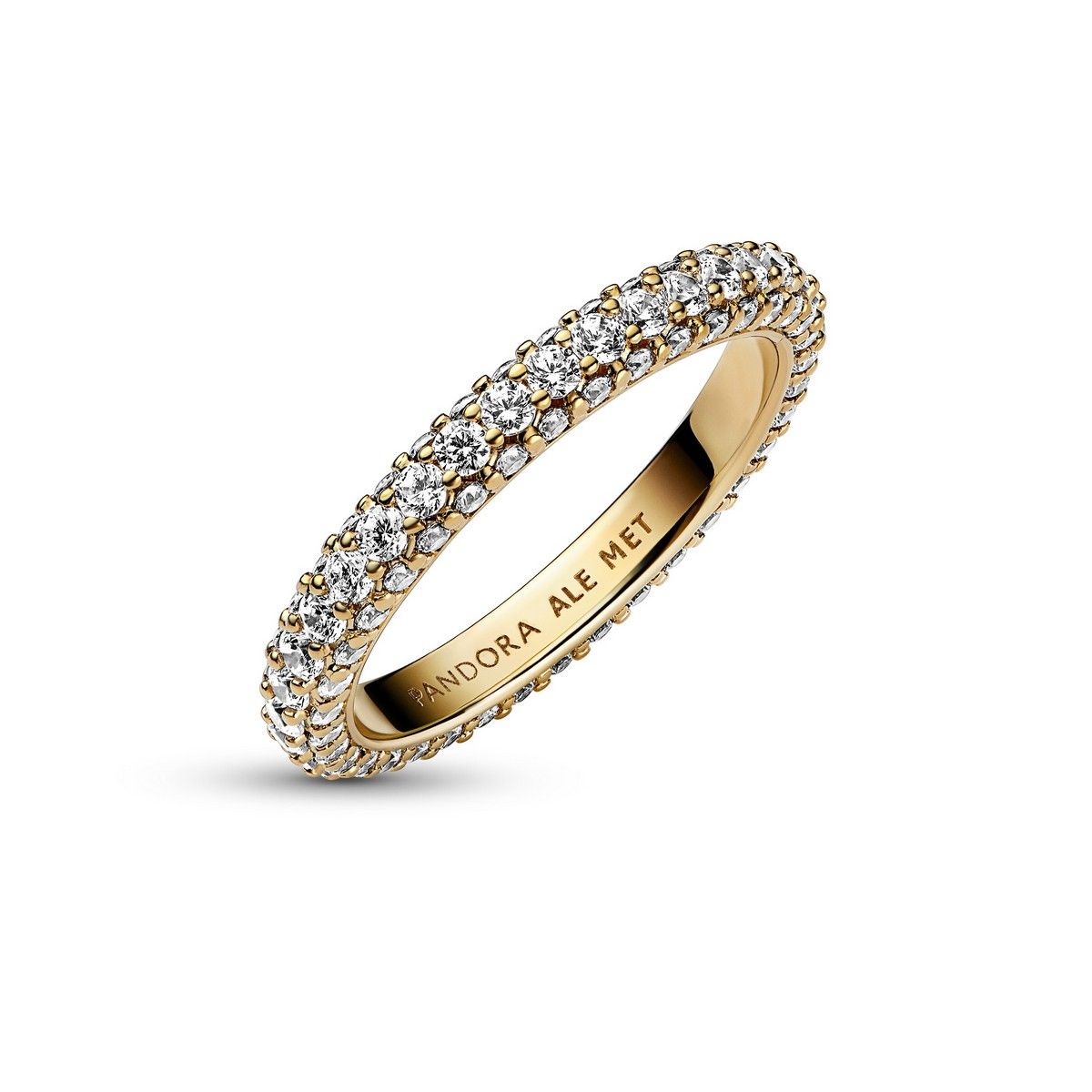 Pandora Timeless enkele rij pavé ring goudverguld - 162627C01