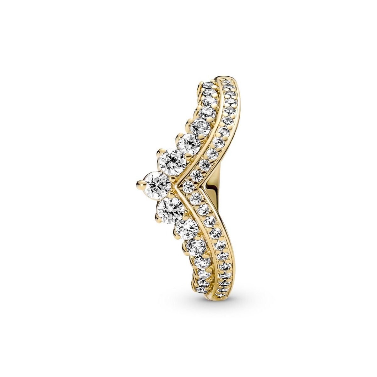 Pandora Timeless Wishbone Tiara Ring goudverguld - 167736C01