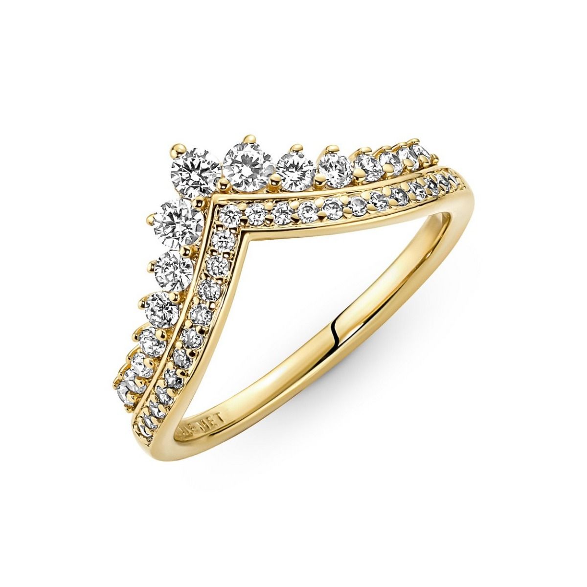 Pandora Timeless Wishbone Tiara Ring goudverguld - 167736C01