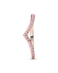 Pandora Timeless Sprankelend Roze Wishbone Ring 186316C02, exclusief en kwalitatief hoogwaardig. Ontdek nu!