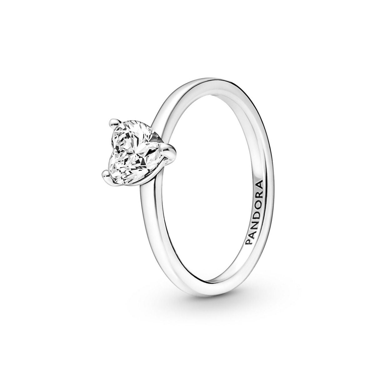 Pandora Sparkling Heart Solitaire Ring zilver - 191165C01