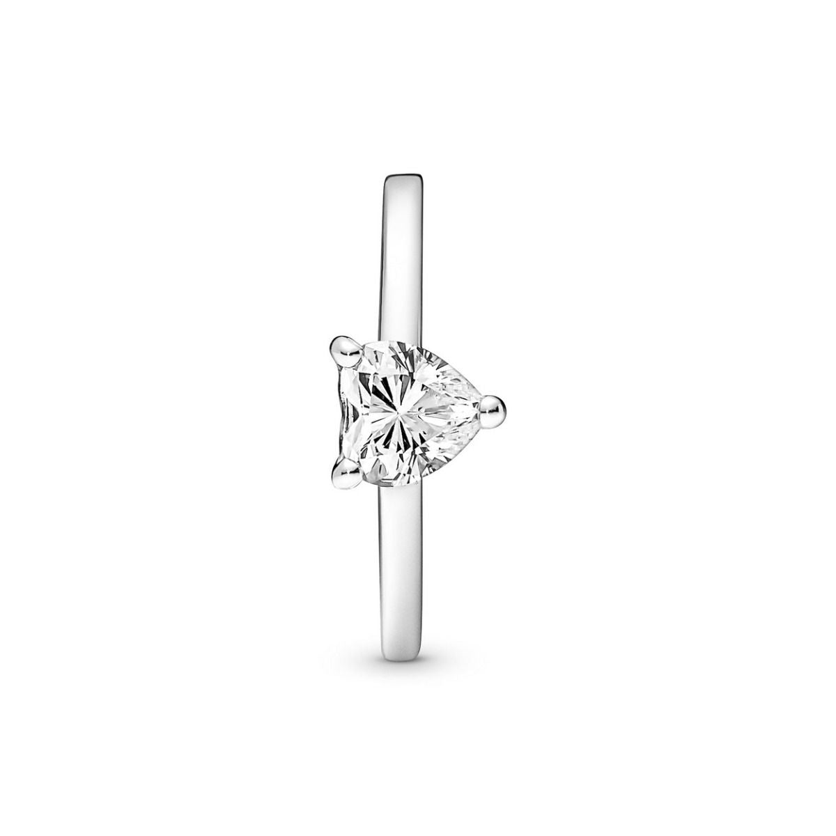 Pandora Sparkling Heart Solitaire Ring zilver - 191165C01