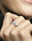 Pandora Double Heart Sparkling Ring 191198C01, exclusief en kwalitatief hoogwaardig. Ontdek nu!