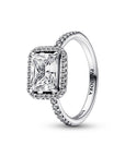 Pandora Rectangular Sparkling Halo Ring 192391C01, exclusief en kwalitatief hoogwaardig. Ontdek nu!