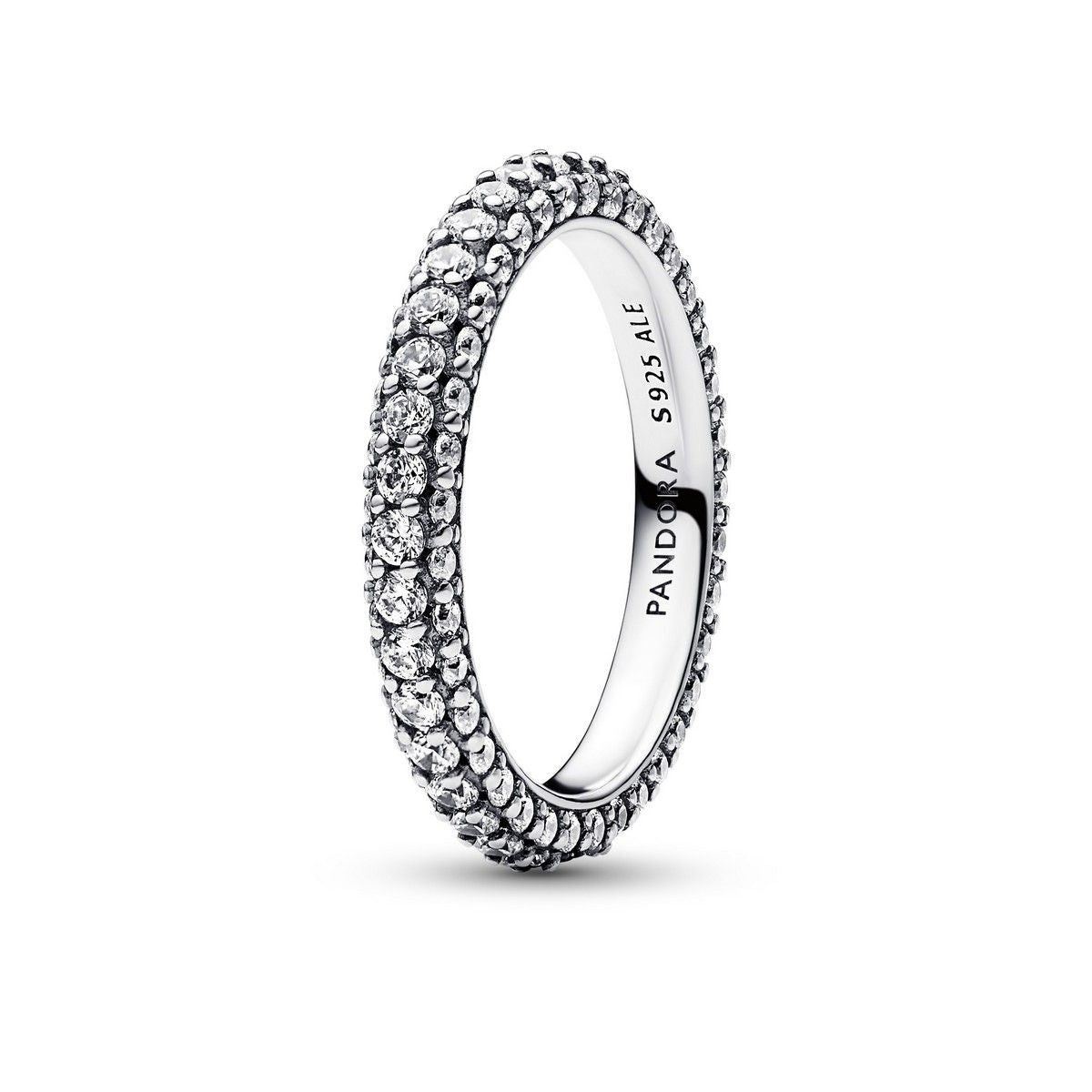 Pandora Timeless enkele rij pavé ring zilver - 192627C01