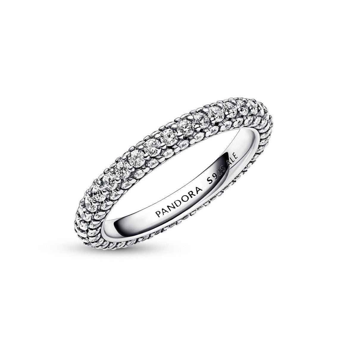 Pandora Timeless enkele rij pavé ring zilver - 192627C01