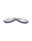 Pandora Timeless Sprankelend Blauwe Wishbone Ring 196316C02, exclusief en kwalitatief hoogwaardig. Ontdek nu!