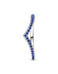 Pandora Timeless Sprankelend Blauwe Wishbone Ring 196316C02, exclusief en kwalitatief hoogwaardig. Ontdek nu!