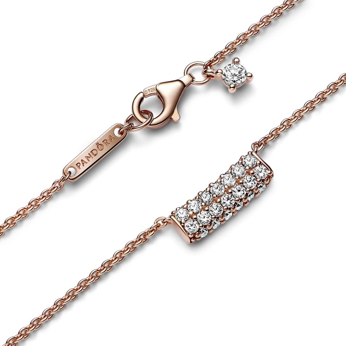Pandora Timeless Balkje Ketting roségoudverguld - 382621C01