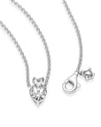Pandora Double Heart Pendant Sparkling Collier Necklace 391229C01, exclusief en kwalitatief hoogwaardig. Ontdek nu!
