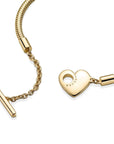 Pandora Moments Hart T-Balk Snake Chain Armband 569285C00, exclusief en kwalitatief hoogwaardig. Ontdek nu!