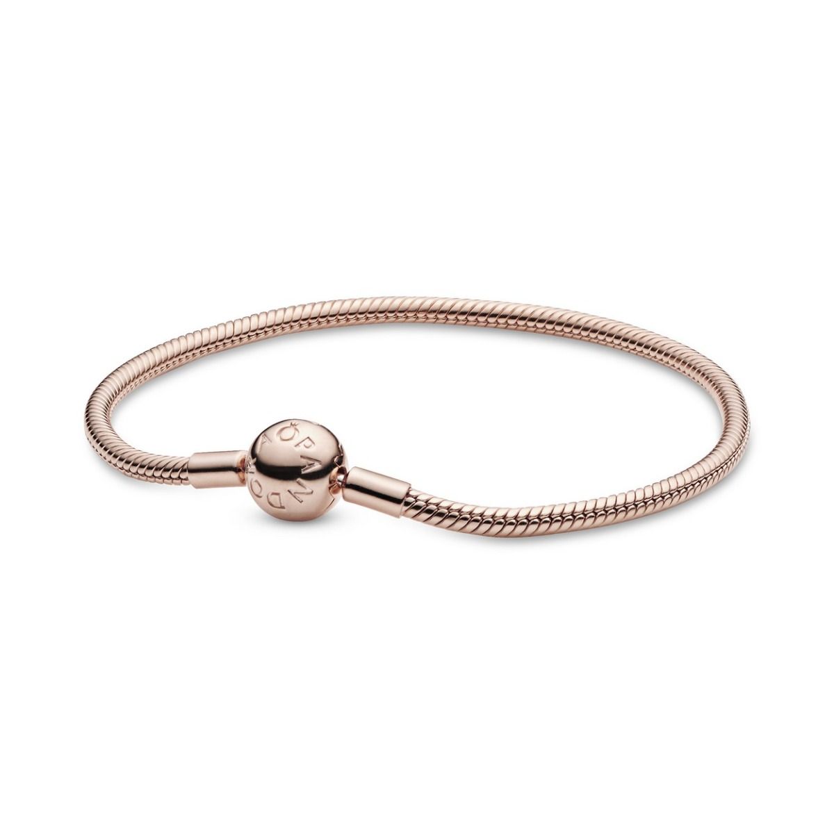 Pandora Moments snake chain-armband roségoudverguld - 580728
