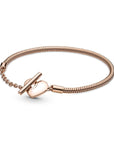 Pandora Moments Hart T-Bar Snake Chain Armband 589285C00, exclusief en kwalitatief hoogwaardig. Ontdek nu!