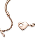 Pandora Moments Hart T-Bar Snake Chain Armband 589285C00, exclusief en kwalitatief hoogwaardig. Ontdek nu!