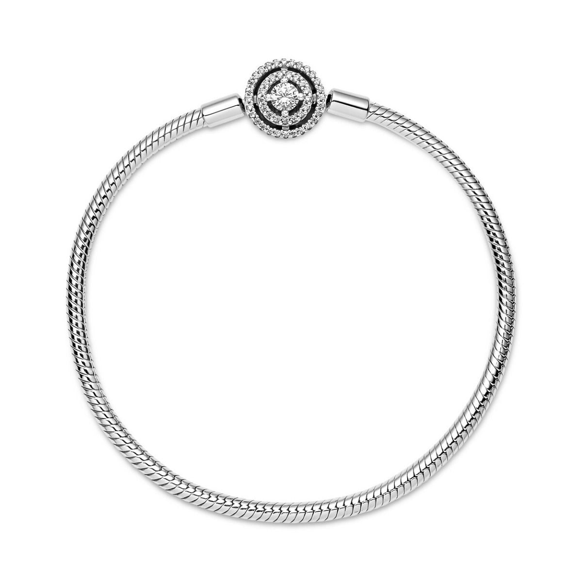 Pandora Moments Stralenkrans Snake Chain Armband zilver - 590038C01
