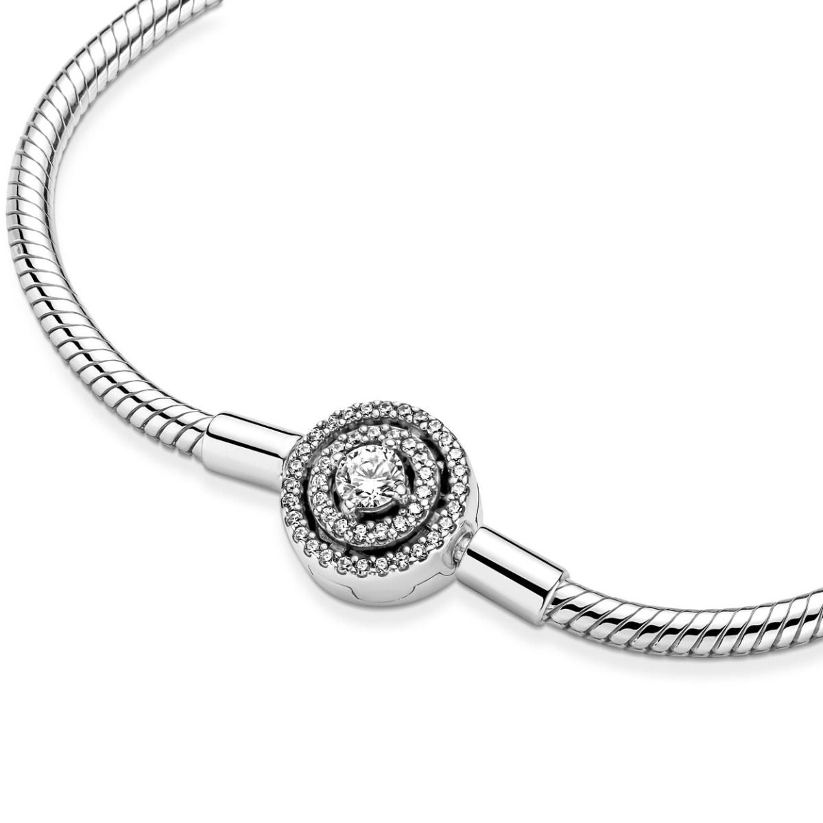 Pandora Moments Stralenkrans Snake Chain Armband zilver - 590038C01