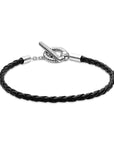 Pandora Moments Braided Leather T-bar Bracelet 591675C01, exclusief en kwalitatief hoogwaardig. Ontdek nu!