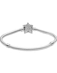 Pandora Moments Snake Chain Armband met Asymmetrische Ster Sluiting 599639C01, exclusief en kwalitatief hoogwaardig. Ontdek nu!