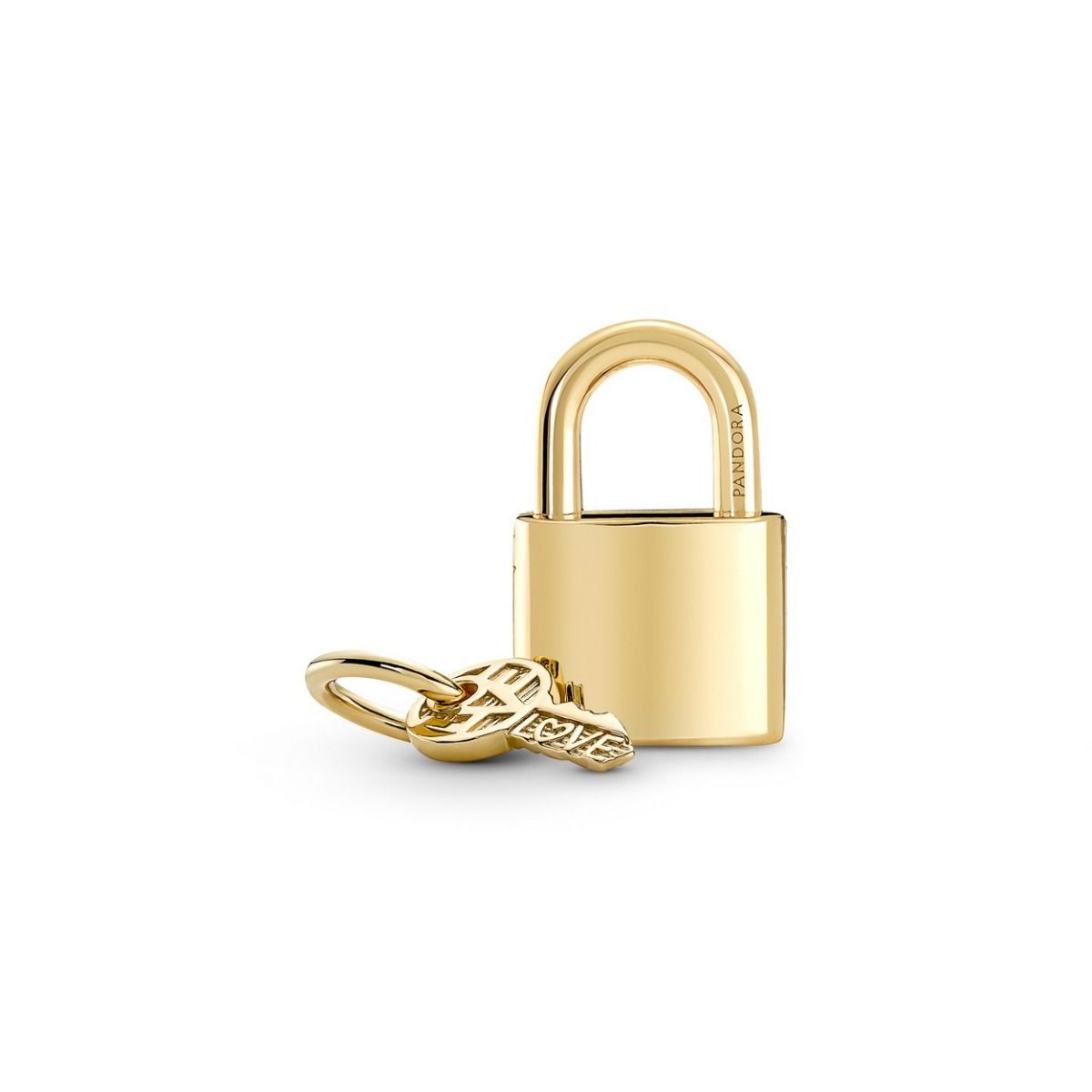 Pandora Hangslot & Sleutel Hangende Bedel goudverguld - 760088C01
