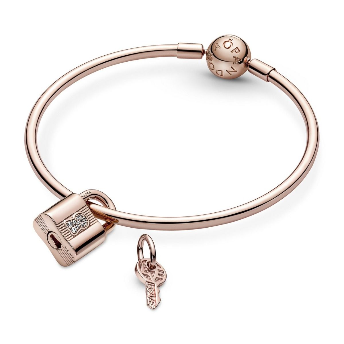 Pandora Hangslot & Sleutel Hangende Bedel roségoudverguld - 780088C01