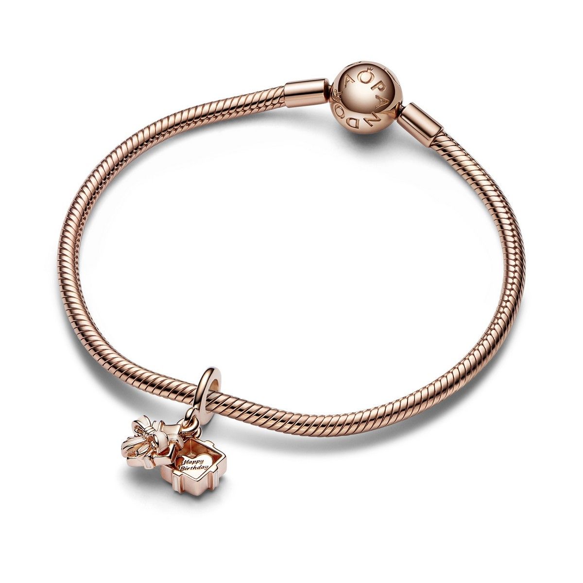 Pandora Te openen verjaardagsgeschenk hangende bedel roségoudverguld - 782591C01