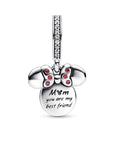 Pandora Disney Minnie Mouse Silhouet Dubbele Hangende Bedel 782615C01, exclusief en kwalitatief hoogwaardig. Ontdek nu!