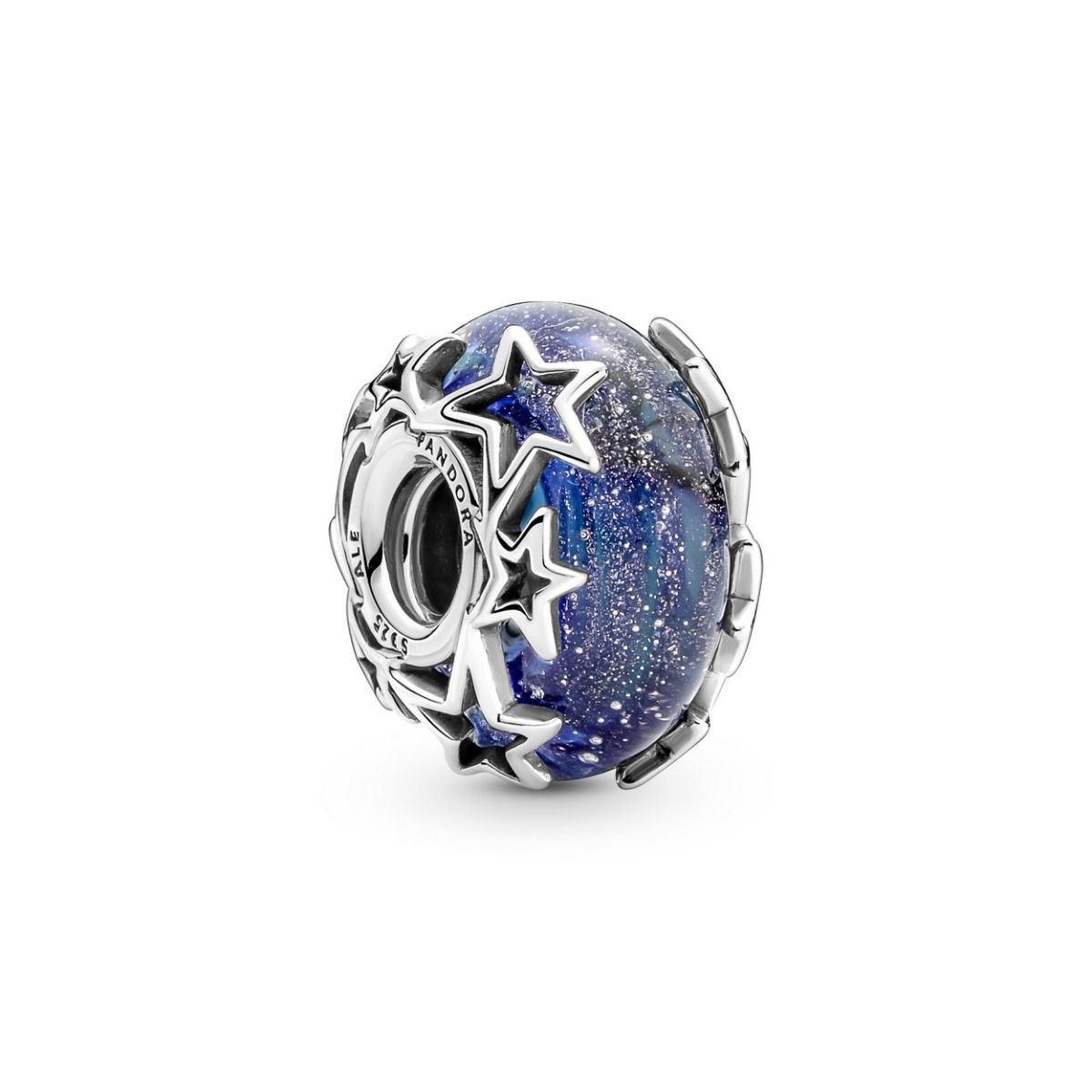 Pandora Hemelsblauw & Ster Murano Bedel zilver - 790015C00