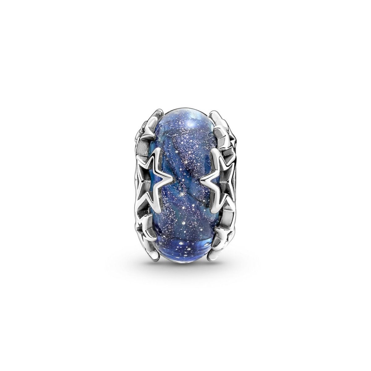 Pandora Hemelsblauw & Ster Murano Bedel zilver - 790015C00