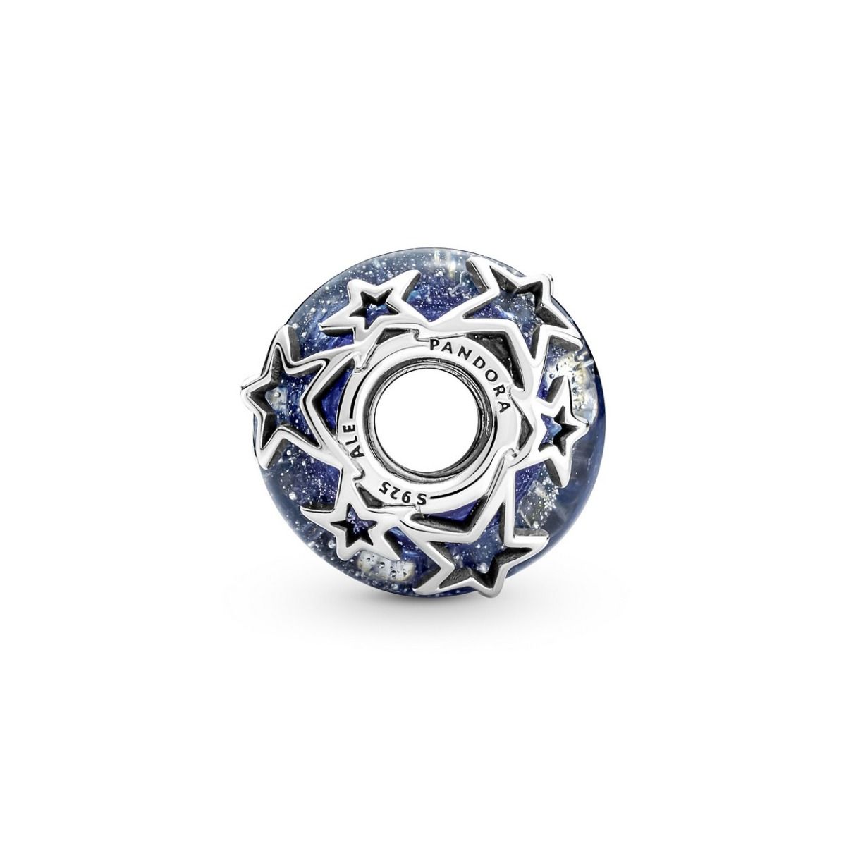 Pandora Hemelsblauw & Ster Murano Bedel zilver - 790015C00