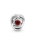 Pandora Juli Geboortesteen Romantisch Rode Oneindige Cirkel Bedel 790065C01, exclusief en kwalitatief hoogwaardig. Ontdek nu!