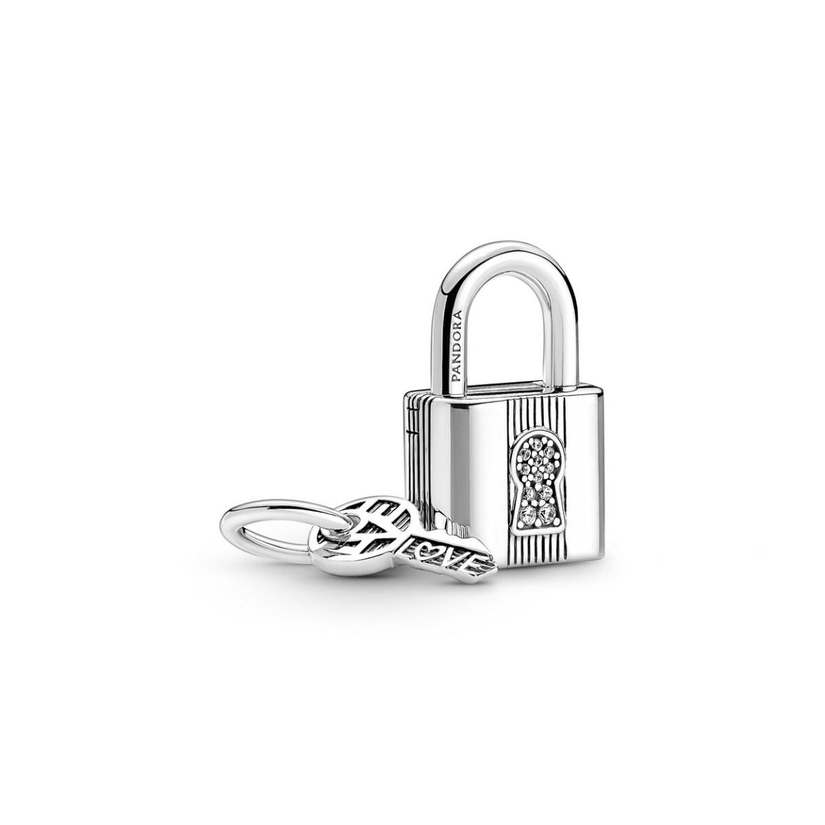 Pandora Hangslot en Sleutel Hangende Bedel zilver - 790088C01