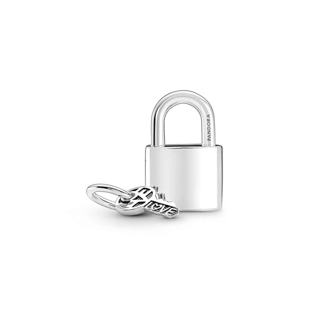 Pandora Hangslot en Sleutel Hangende Bedel zilver - 790088C01