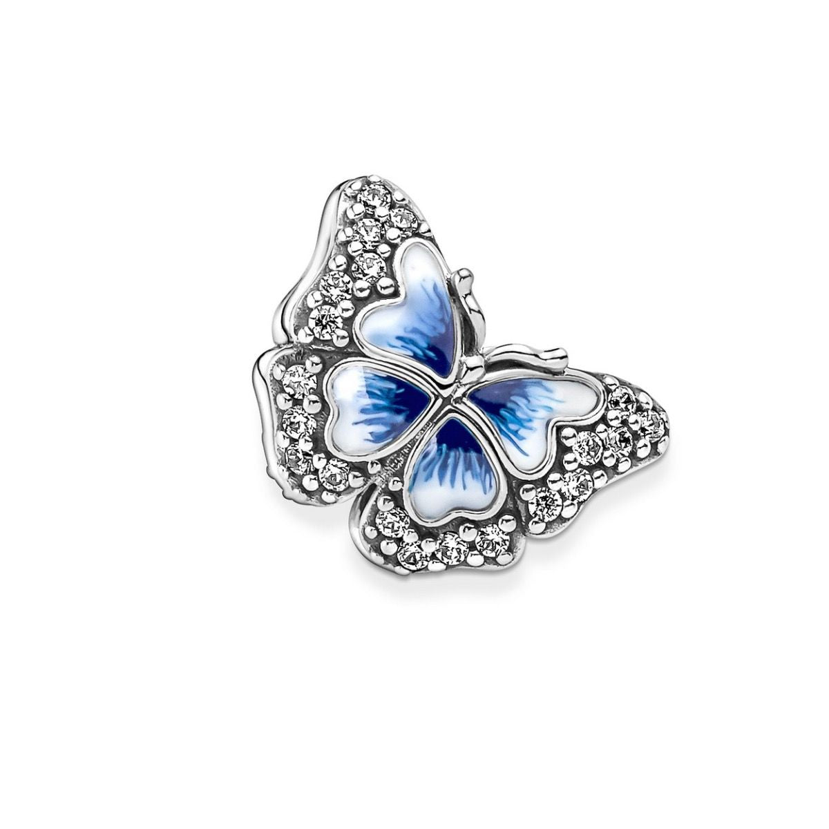 Pandora Blauwe Vlinder Sprankelende Bedel zilver - 790761C01