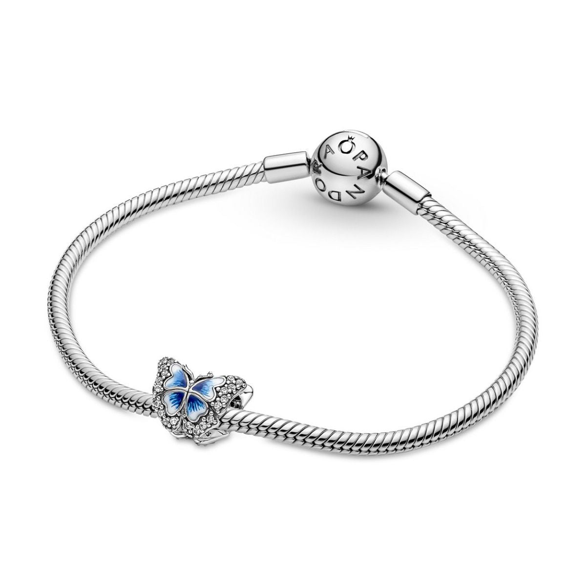 Pandora Blauwe Vlinder Sprankelende Bedel zilver - 790761C01