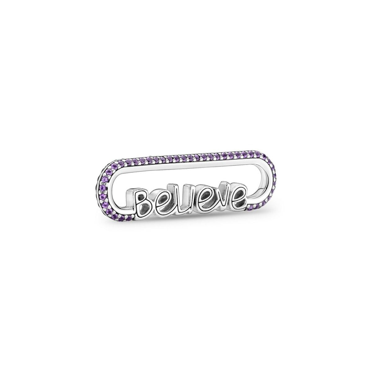 Pandora ME Woordvormige Stylingschakel Paars zilver bedel - 790767C01