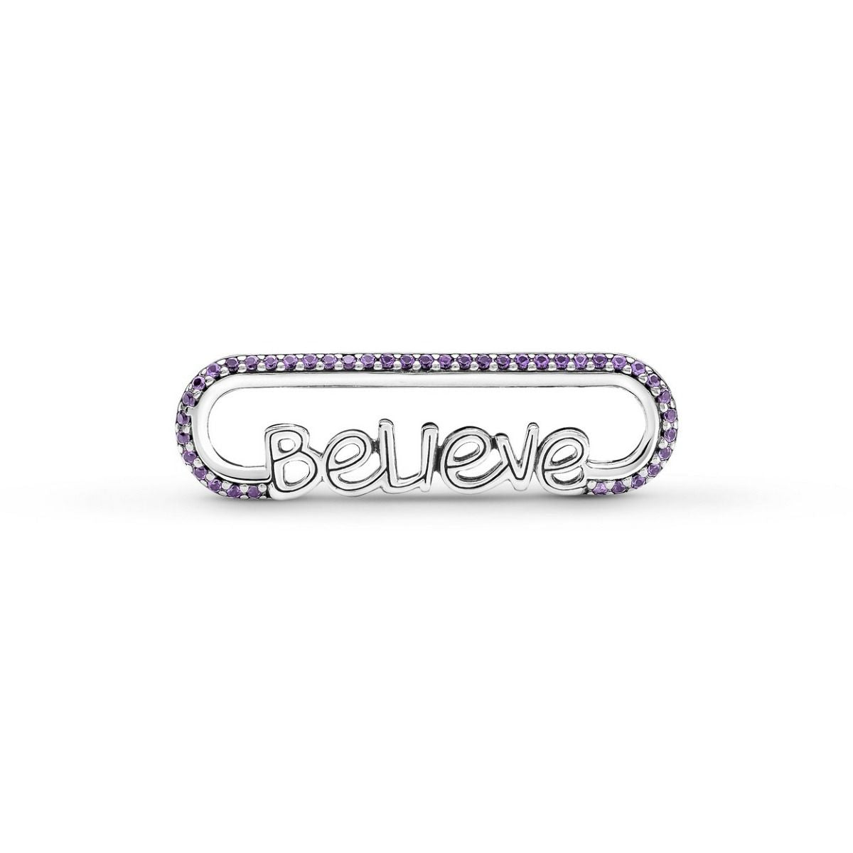 Pandora ME Woordvormige Stylingschakel Paars zilver bedel - 790767C01