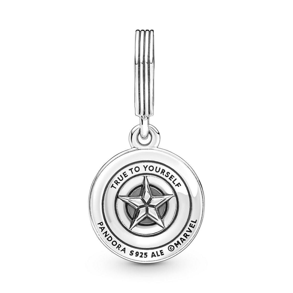 Pandora Marvel The Avengers Captain America Schild Hangende Bedel zilver - 790780C01