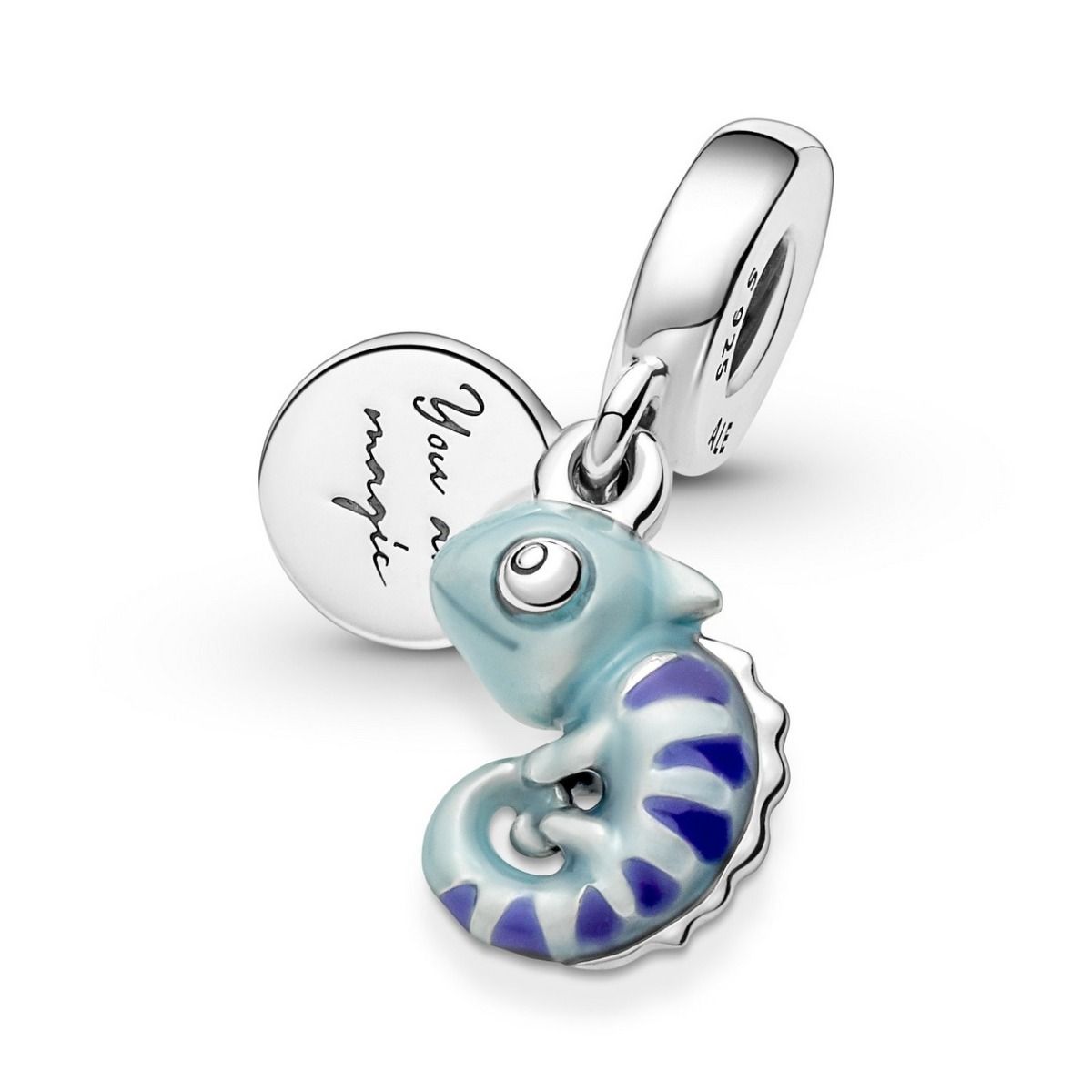 Pandora Colour-changing Chameleon Dangle Charm zilver - 791676C01