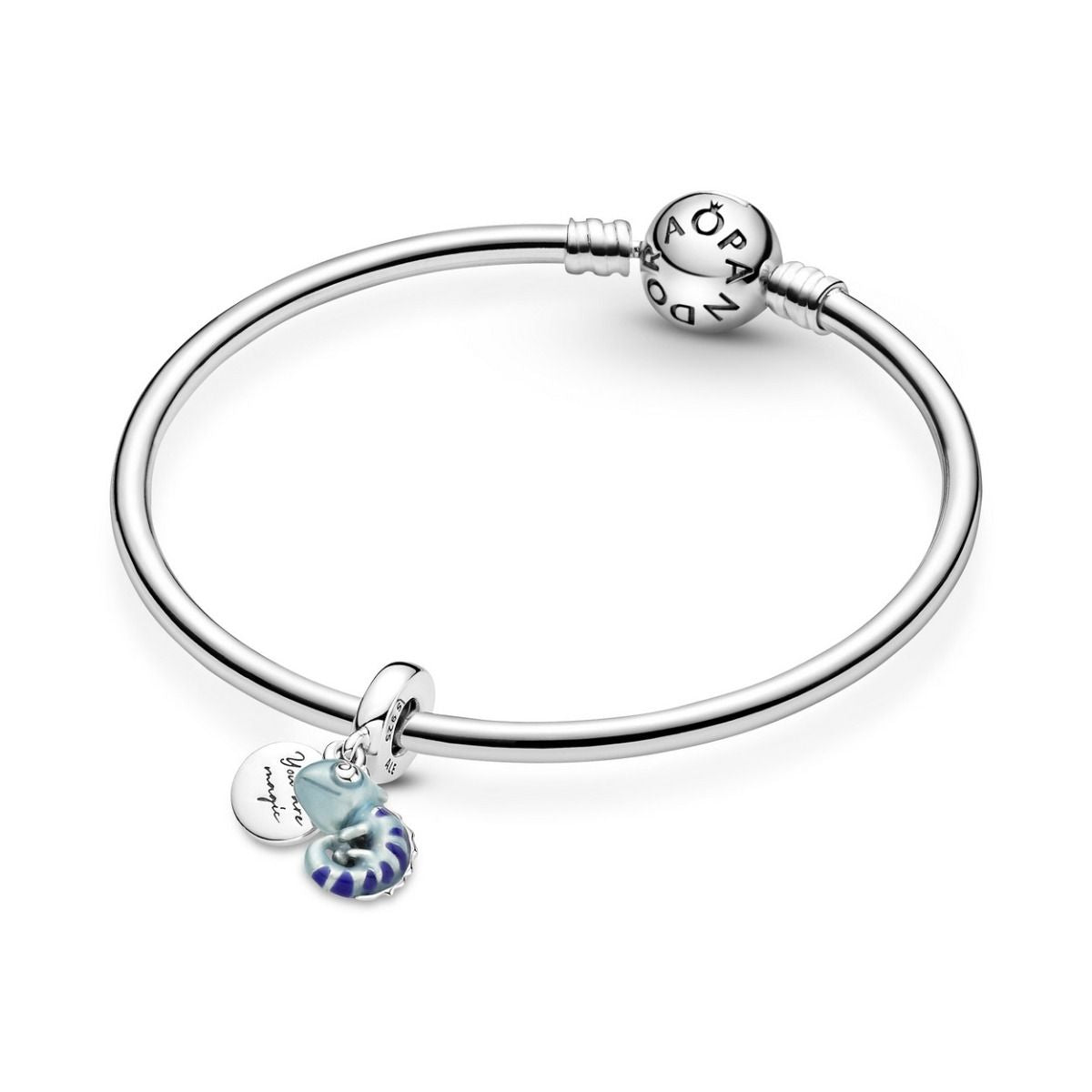 Pandora Colour-changing Chameleon Dangle Charm zilver - 791676C01