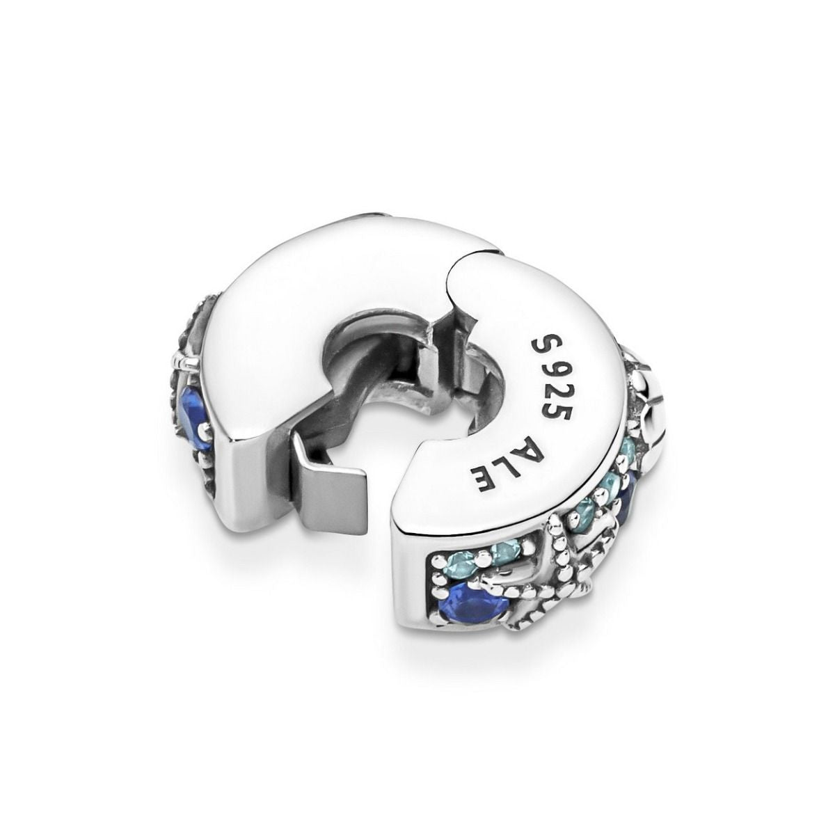 Pandora Tropical Starfish & Shell Clip Charm zilver - 791678C01