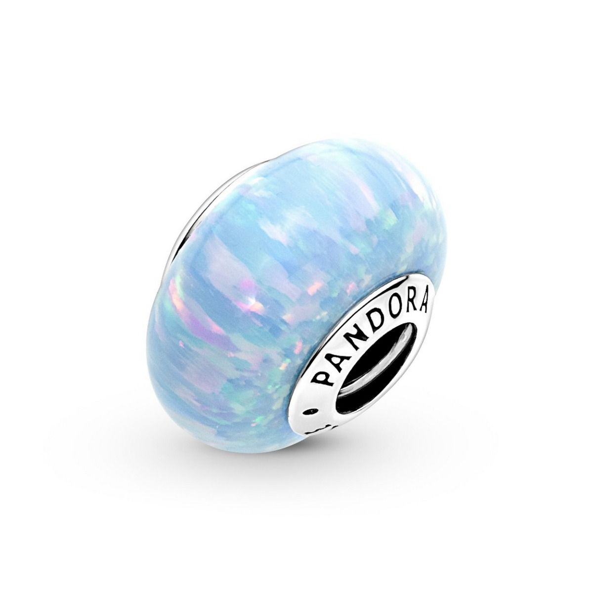 Pandora Opalescent Ocean Blue Charm zilver - 791691C01