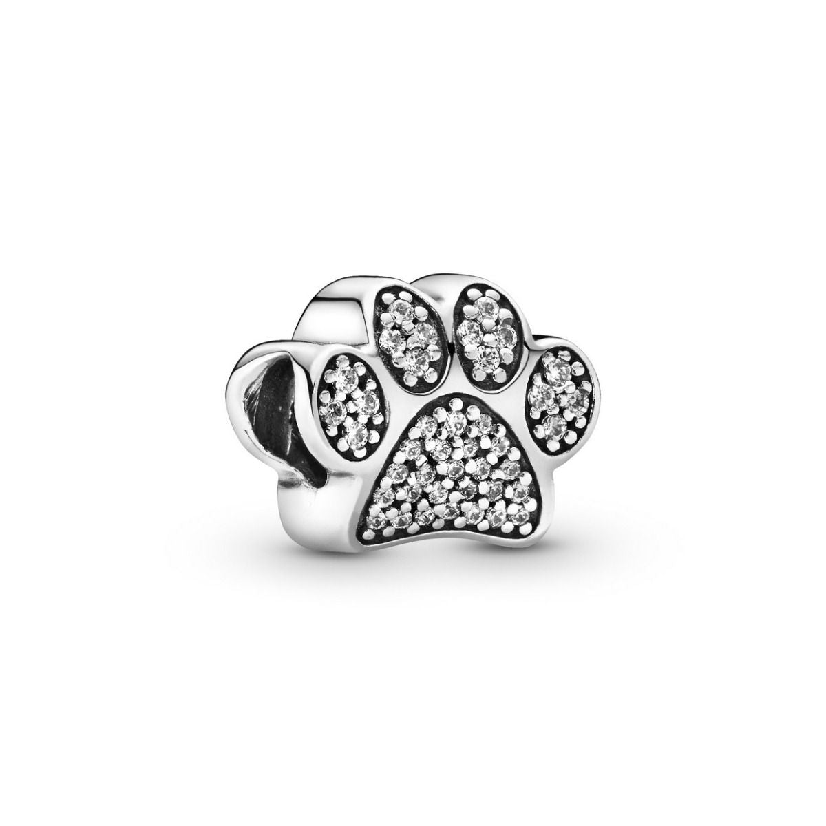 Pandora Sparkling Paw Print Bedel zilver - 791714CZ