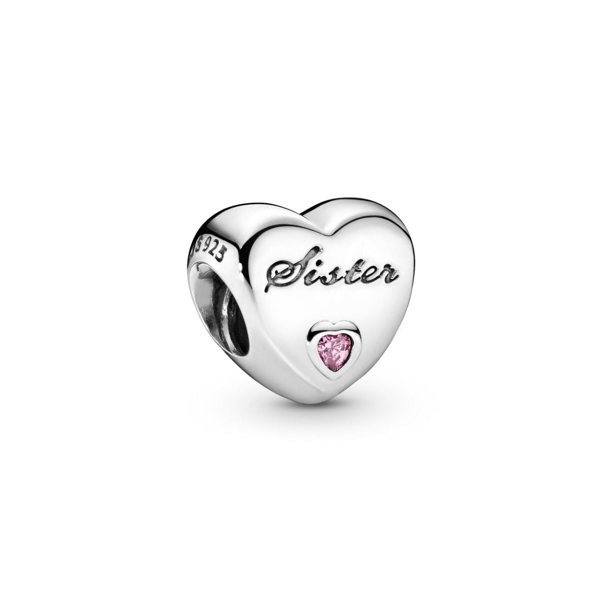Pandora Zus Hart Bedel zilver roze - 791946PCZ
