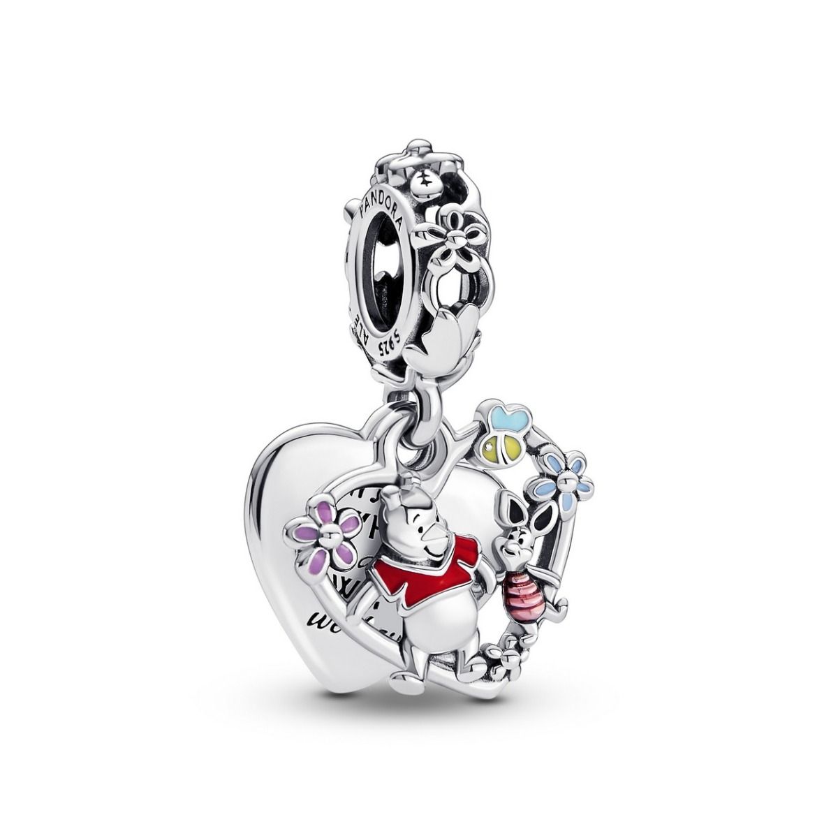 Pandora Disney Winnie the Pooh & Piglet Dubbele Hangende Bedel zilver - 792214C01