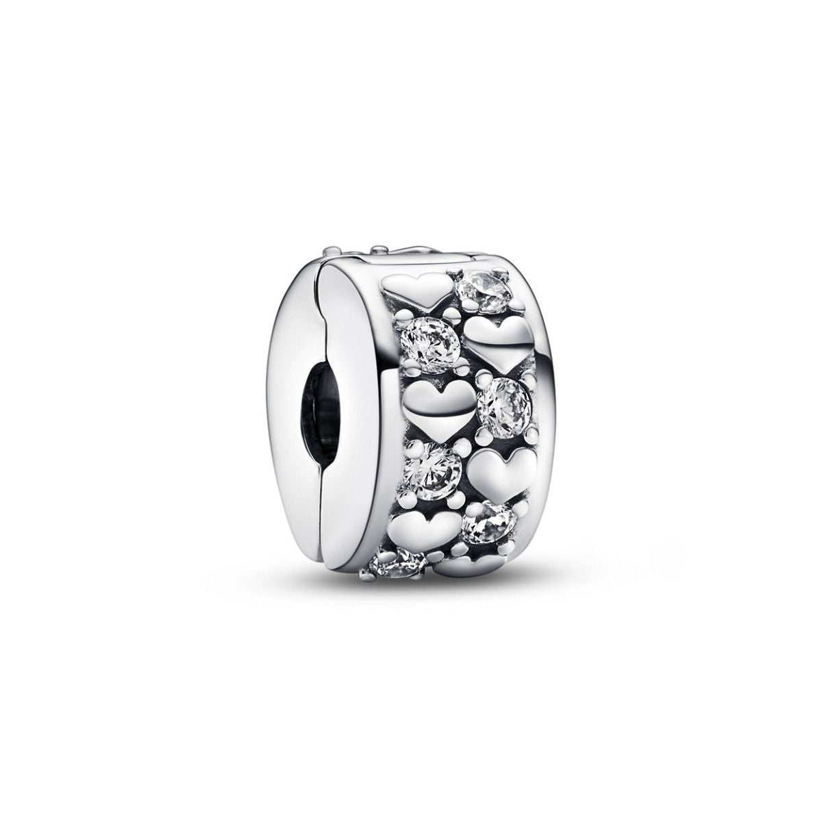 Pandora Infinite Hearts Sparkling Clipbedel zilver - 792235C01