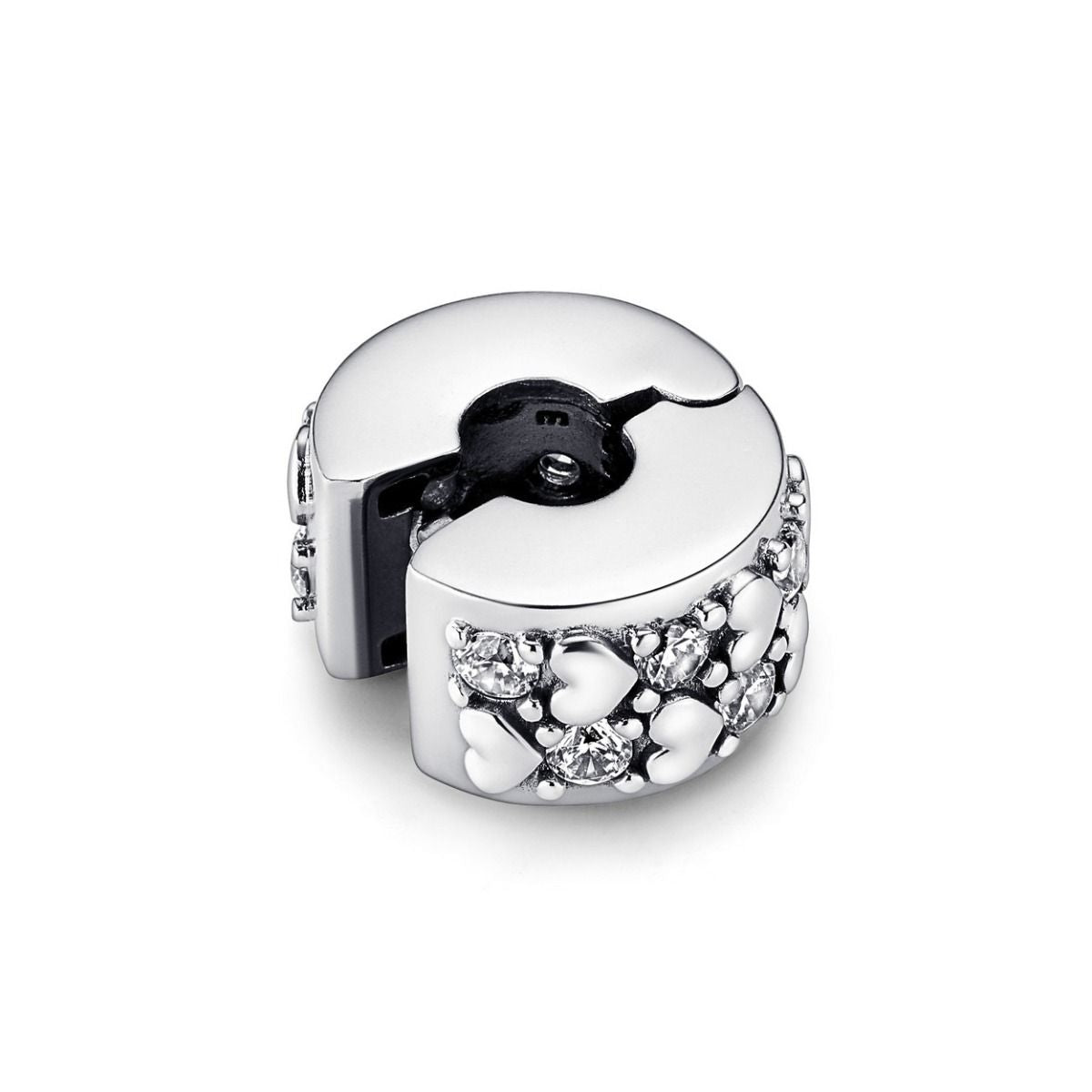 Pandora Infinite Hearts Sparkling Clipbedel zilver - 792235C01